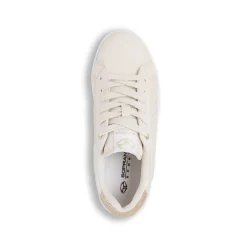 New Sneakers da donna beige con dettagli oro e suola platform Donna Sneakers Donna