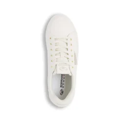 Outlet Sneakers da donna beige con dettagli oro Donna Sneakers Donna