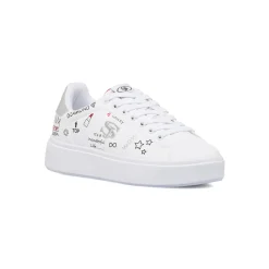 Outlet Sneakers da donna bianche con stampe Donna Sneakers Donna