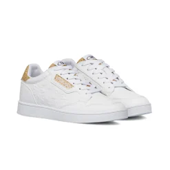 Discount Sneakers da donna bianche con dettagli oro Donna Sneakers Donna