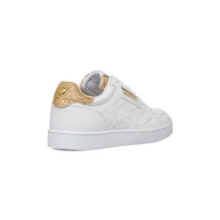 Discount Sneakers da donna bianche con dettagli oro Donna Sneakers Donna