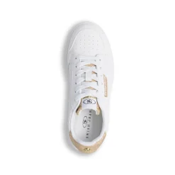 Discount Sneakers da donna bianche con dettagli oro Donna Sneakers Donna