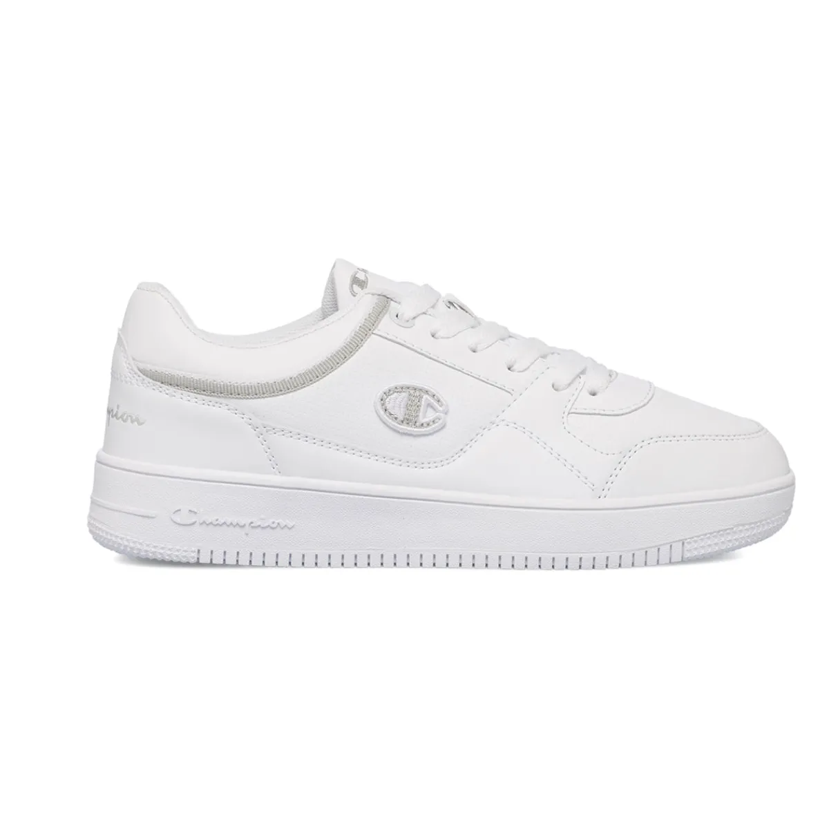 Sneakers da donna bianche con dettagli grigi e logo Low Cut Donna Sneakers Sport|Scarpe Sportive