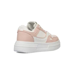 Outlet Sneakers da donna bianche e rosa con suola platform Donna Sneakers Donna