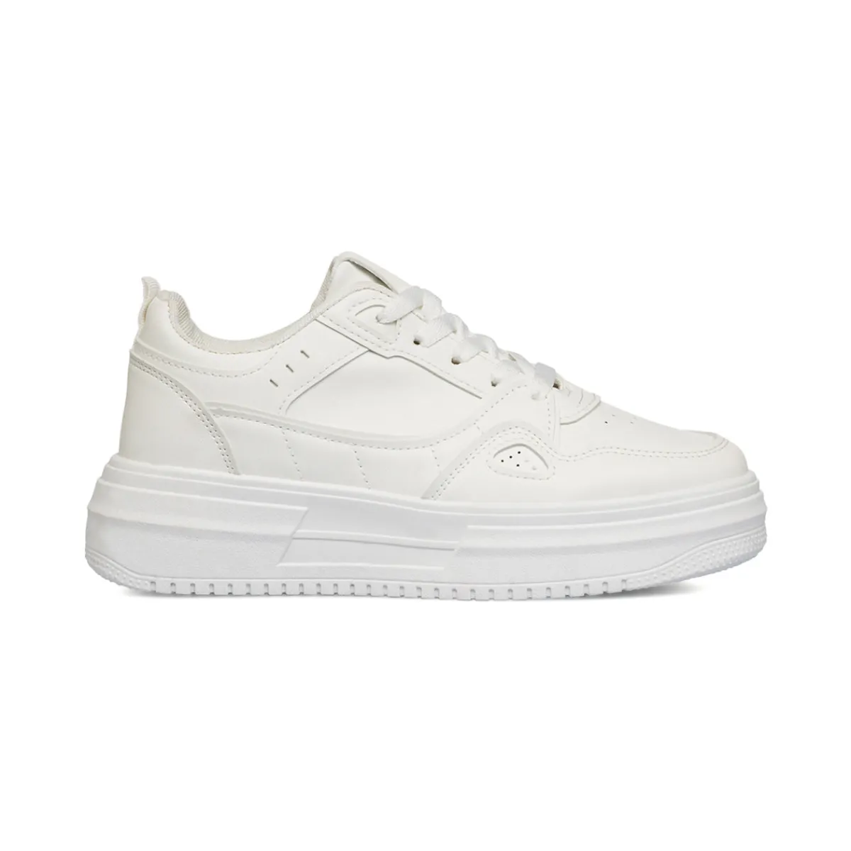 Clearance Sneakers da donna bianche con suola platform Donna Sneakers Donna