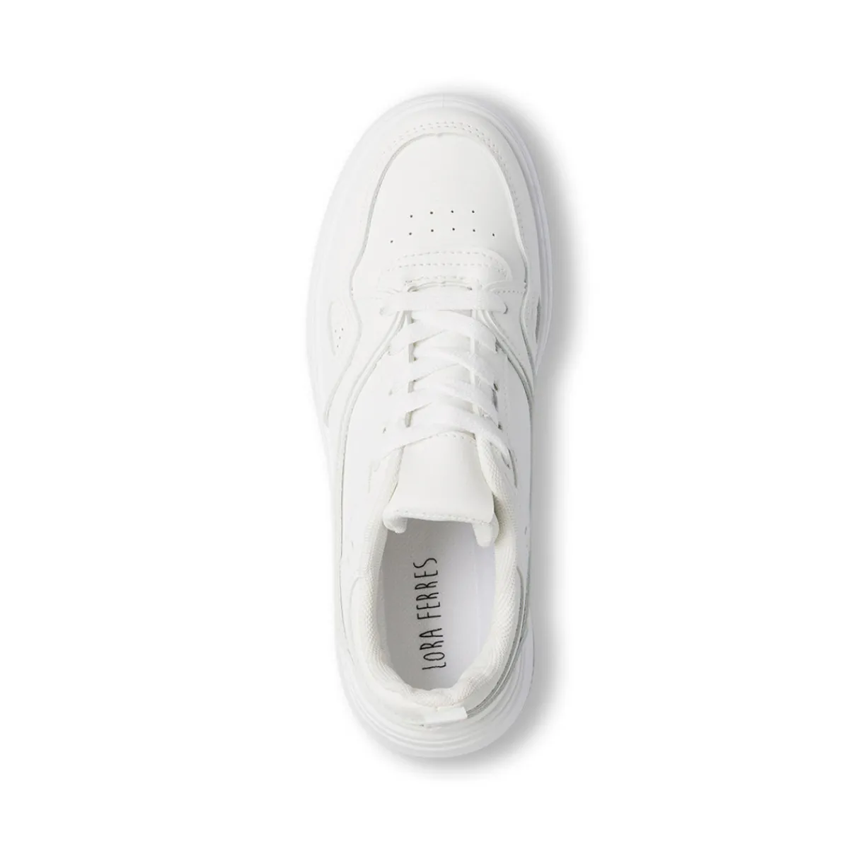 Clearance Sneakers da donna bianche con suola platform Donna Sneakers Donna