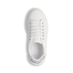 New Sneakers da donna bianche con dettagli argento e suola platform Donna Sneakers Donna