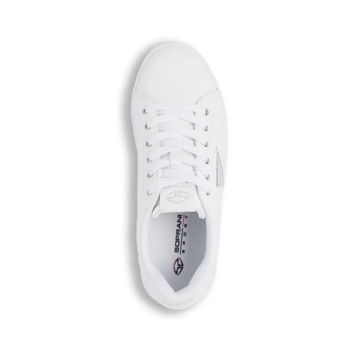 Hot Sneakers da donna bianche con dettagli argento Donna Sneakers Donna