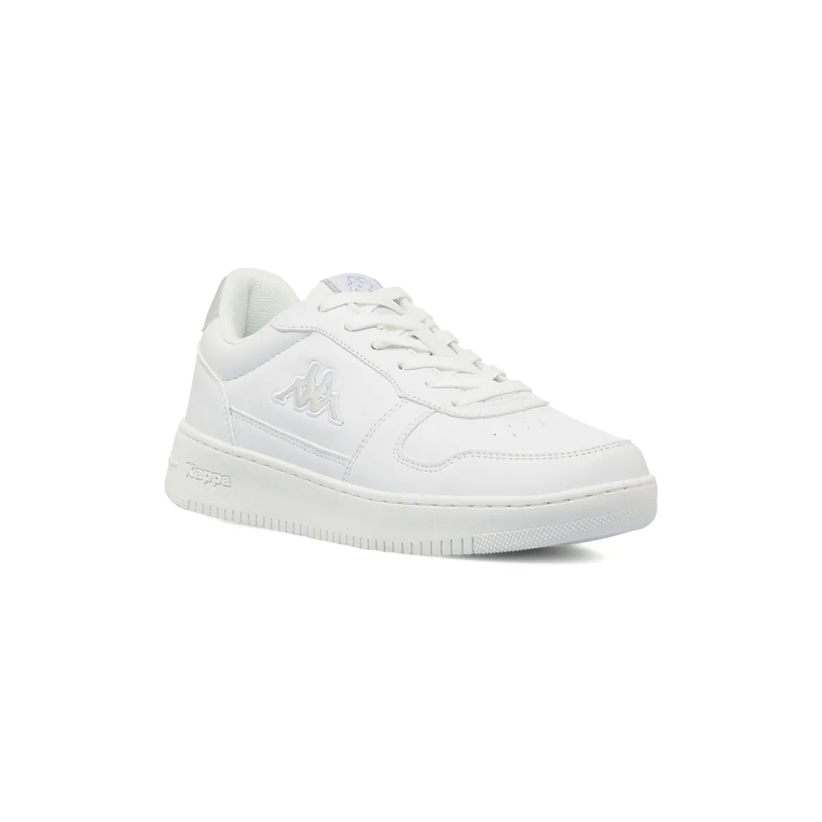 Discount Sneakers da Donna Bianche con Lacci e Logo Laterale Tono su Tono Donna Sneakers Sport|Sneakers