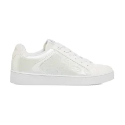 Sneakers da donna bianche con dettagli cucitura Donna Sneakers Donna