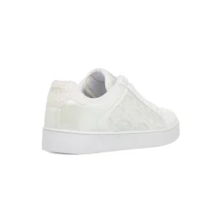 Sneakers da donna bianche con dettagli cucitura Donna Sneakers Donna