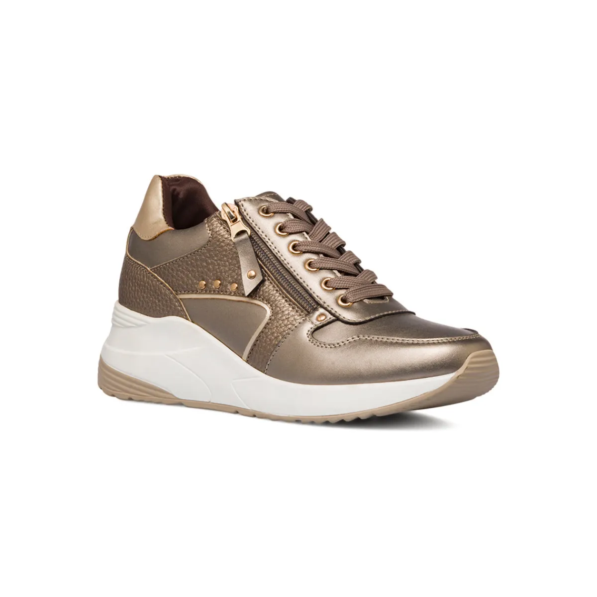 Best Sneakers da donna bronzo con borchie Donna Sneakers Donna