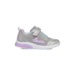 Hot Sneakers da ragazza argento con glitter e luci Bambino Sneakers Bambina|Scarpe Ragazza