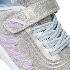 Hot Sneakers da ragazza argento con glitter e luci Bambino Sneakers Bambina|Scarpe Ragazza