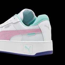 Sneakers da ragazza bianche con dettagli multicolor Carina Street Donna/Bambino Sneakers Sportive Bambina|Scarpe Ragazza