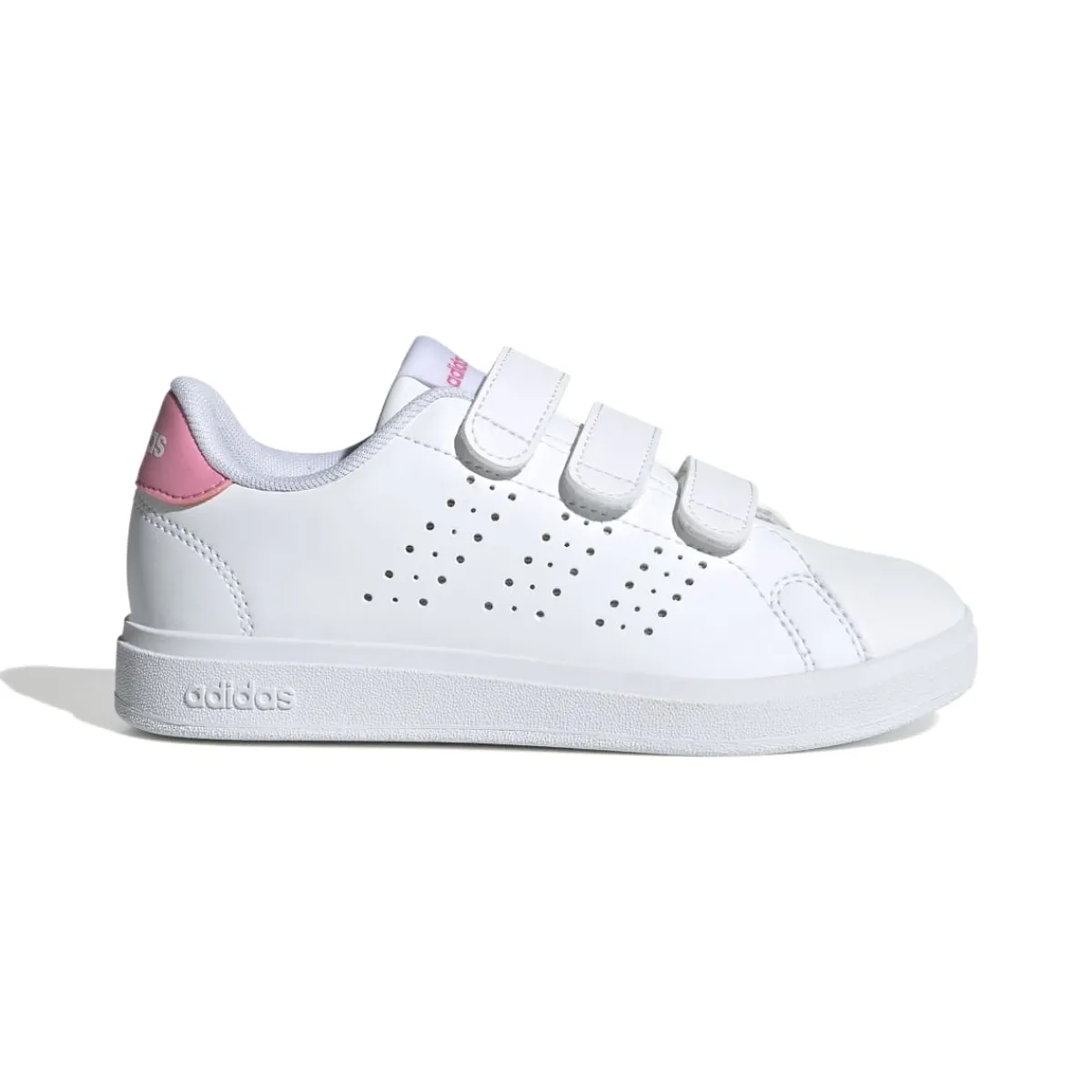 New Sneakers da ragazza bianche e rose con tripla chiusura strappo Advantage 2.0 Bambino Sneakers Sportive Bambina|Scarpe Ragazza