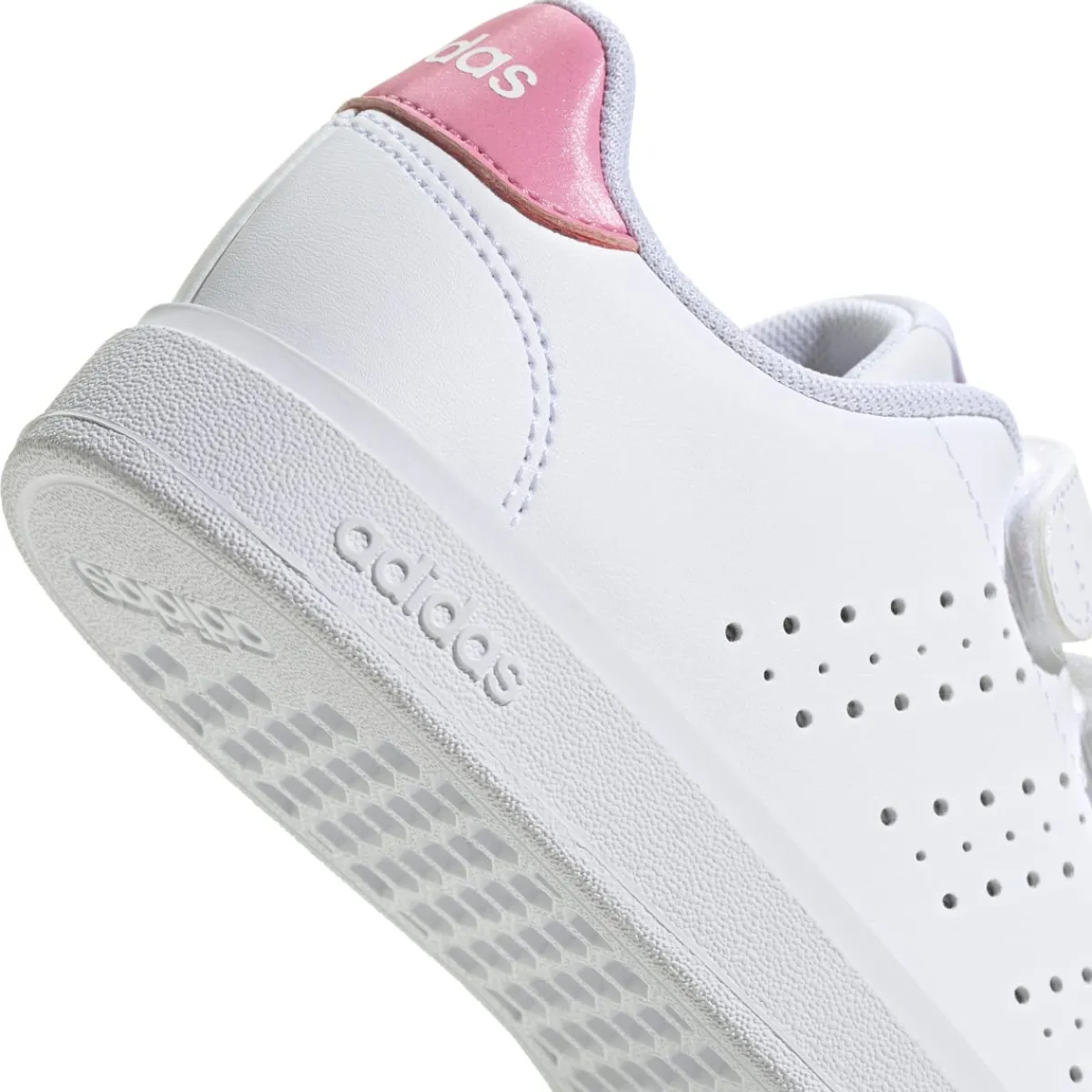 New Sneakers da ragazza bianche e rose con tripla chiusura strappo Advantage 2.0 Bambino Sneakers Sportive Bambina|Scarpe Ragazza