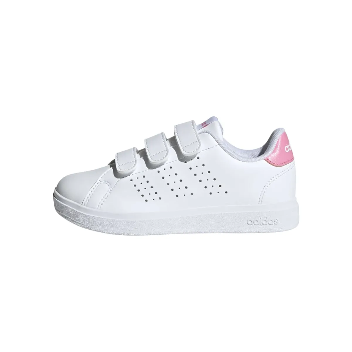 New Sneakers da ragazza bianche e rose con tripla chiusura strappo Advantage 2.0 Bambino Sneakers Sportive Bambina|Scarpe Ragazza