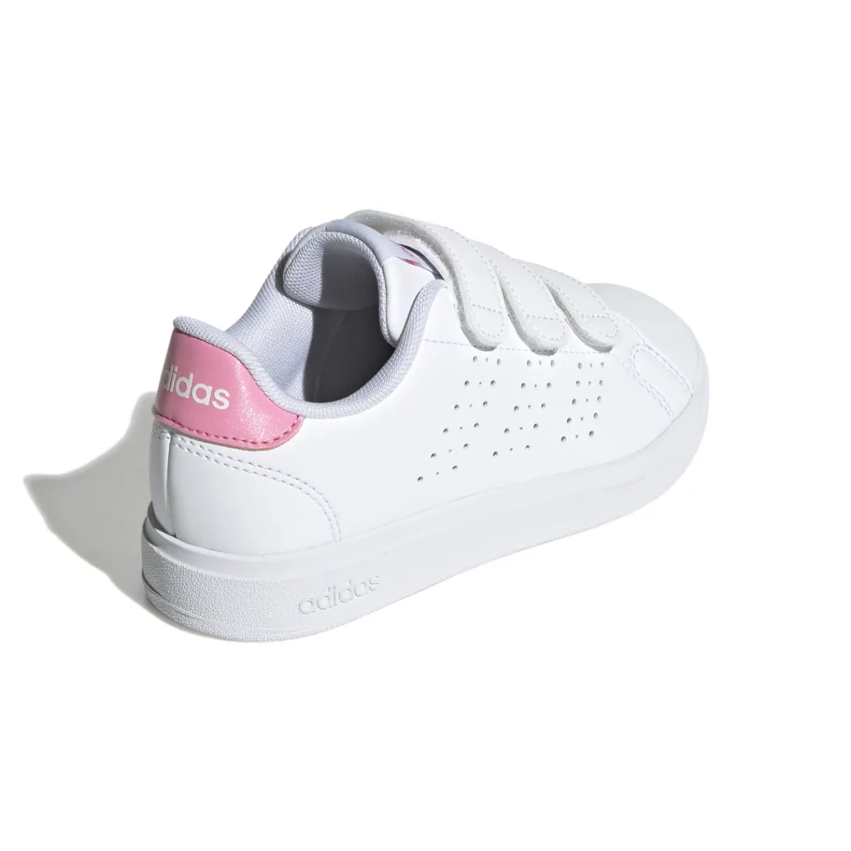 New Sneakers da ragazza bianche e rose con tripla chiusura strappo Advantage 2.0 Bambino Sneakers Sportive Bambina|Scarpe Ragazza