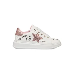 Outlet Sneakers da ragazza bianche con dettaglio glitter Bambino Sneakers Bambina|Scarpe Ragazza