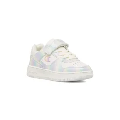 Clearance Sneakers da ragazza bianche con dettagli multicolore effetto perlato Bambino Sneakers Sportive Bambina|Scarpe Ragazza