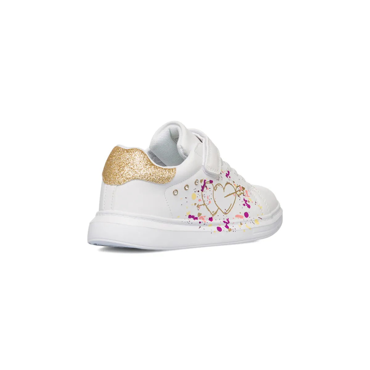 Hot Sneakers da ragazza bianche con stampe e glitter Bambino Sneakers Bambina|Scarpe Ragazza