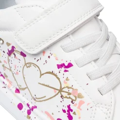 Hot Sneakers da ragazza bianche con stampe e glitter Bambino Sneakers Bambina|Scarpe Ragazza