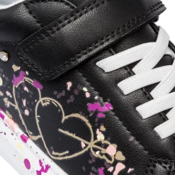 Sale Sneakers da ragazza nere con stampe e glitter Bambino Sneakers Bambina|Scarpe Ragazza