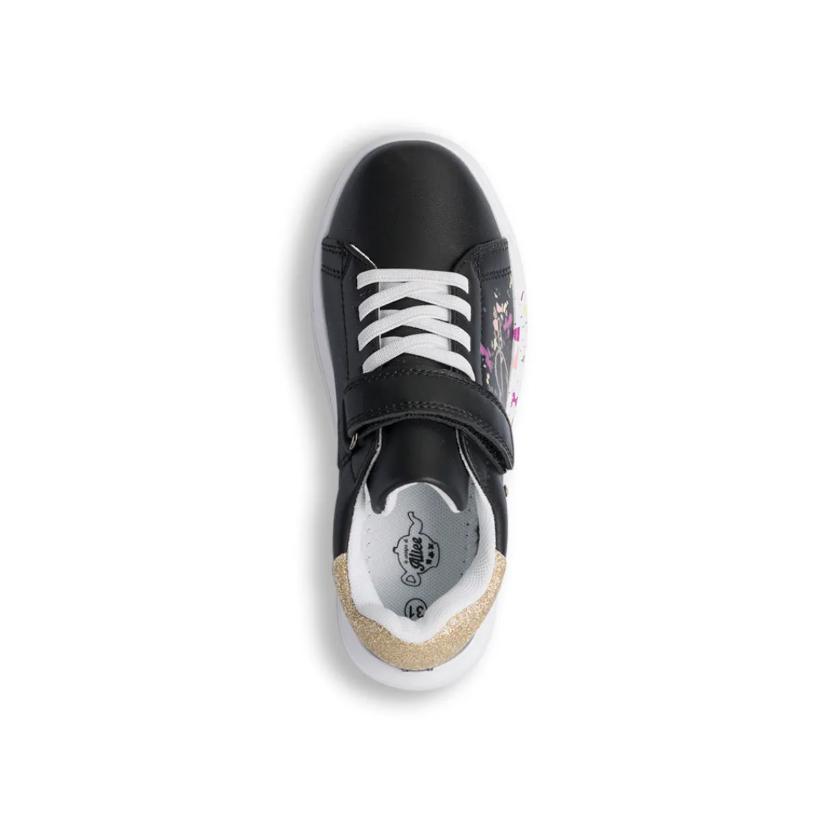 Sale Sneakers da ragazza nere con stampe e glitter Bambino Sneakers Bambina|Scarpe Ragazza