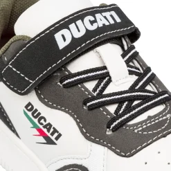 Clearance Sneakers da ragazzo bianche e grigie con logo Bambino Scarpe Da Palestra|Scarpe Da Ginnastica