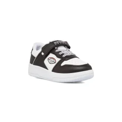 Sneakers da ragazzo bianche con dettagli neri e logo Bambino Sneakers Sportive Bambino|Scarpe Ragazzo