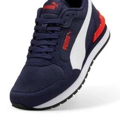 Sneakers da ragazzo blu in tessuto mesh con dettagli rossi Runner V4 Mesh Donna/Bambino Scarpe Ragazzo|Scarpe Sportive