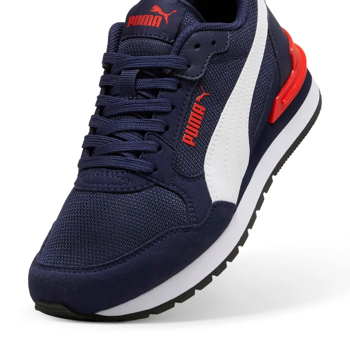 Sneakers da ragazzo blu in tessuto mesh con dettagli rossi Runner V4 Mesh Donna/Bambino Scarpe Ragazzo|Scarpe Sportive