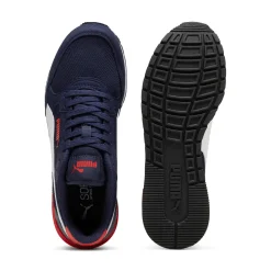 Sneakers da ragazzo blu in tessuto mesh con dettagli rossi Runner V4 Mesh Donna/Bambino Scarpe Ragazzo|Scarpe Sportive