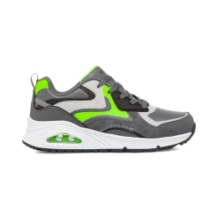 Hot Sneakers da ragazzo grigie e verde fluo con suola ad aria Uno Donna/Bambino Scarpe Per Camminare|Scarpe Da Palestra