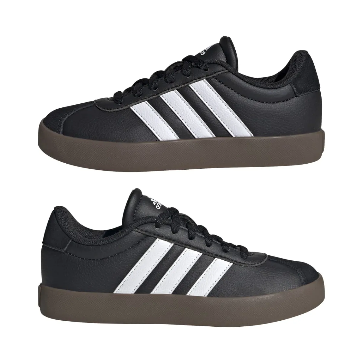 Sneakers da ragazzo nere VL Court 3.0 in pelle Donna/Bambino Sneakers|Scarpe Sportive Da Bambino