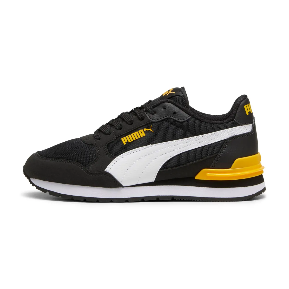 Outlet Sneakers da ragazzo nere con dettagli gialli Runner V4 Donna/Bambino Sneakers Sportive Bambino|Scarpe Ragazzo