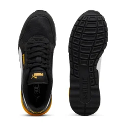 Outlet Sneakers da ragazzo nere con dettagli gialli Runner V4 Donna/Bambino Sneakers Sportive Bambino|Scarpe Ragazzo