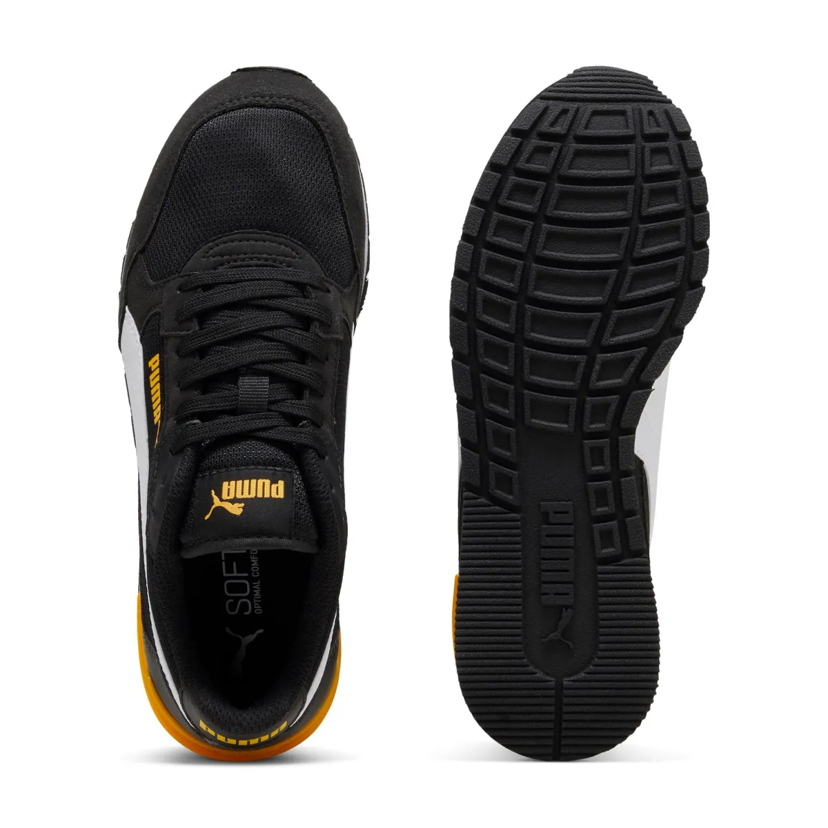 Outlet Sneakers da ragazzo nere con dettagli gialli Runner V4 Donna/Bambino Sneakers Sportive Bambino|Scarpe Ragazzo