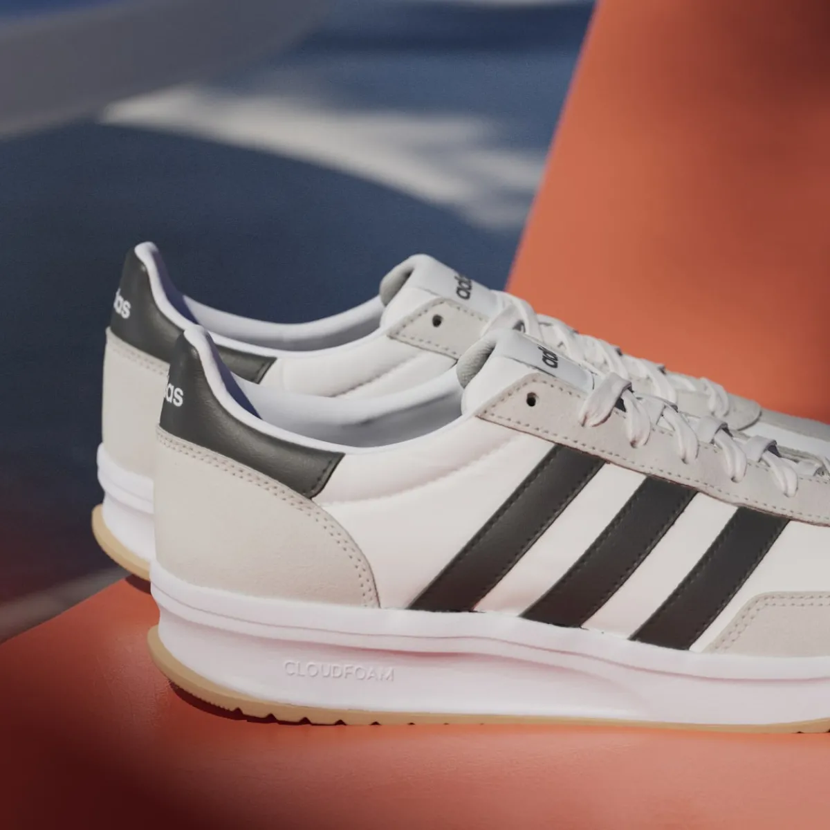 Hot Sneakers da uomo bianche con dettagli beige 70's Run 2.0 Uomo Sneakers Retro Running|Scarpe Per Camminare