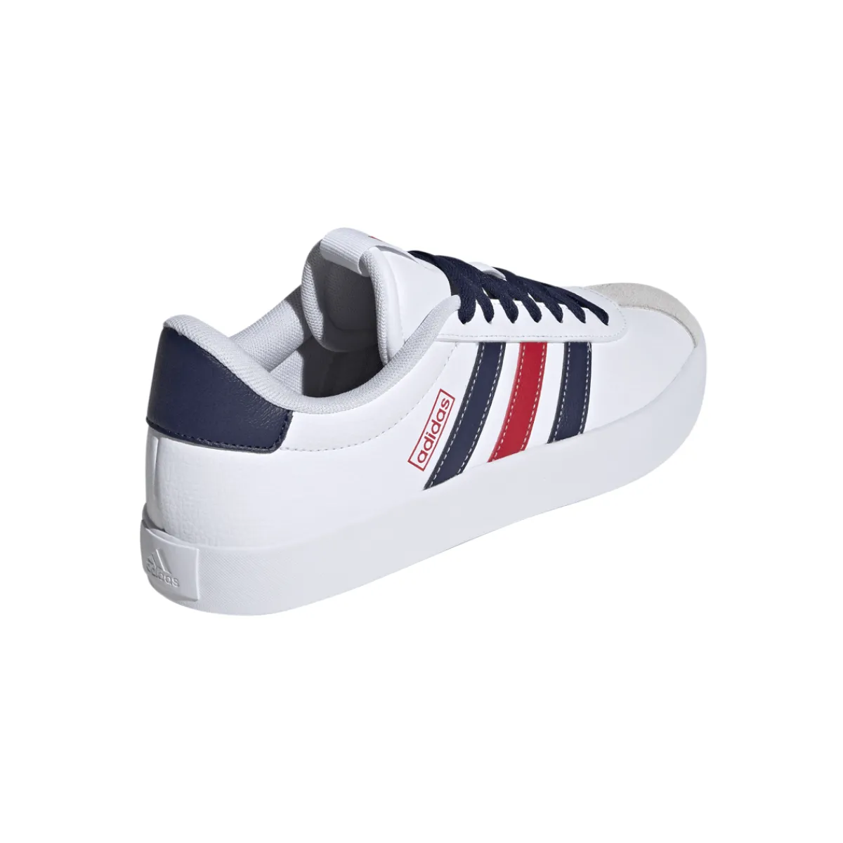 Discount Sneakers da uomo bianche con dettagli blu e rossi VL Court 3.0 Uomo Sneakers Sport Uomo|Sneakers Uomo