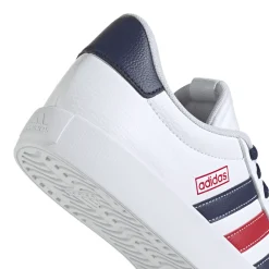 Discount Sneakers da uomo bianche con dettagli blu e rossi VL Court 3.0 Uomo Sneakers Sport Uomo|Sneakers Uomo