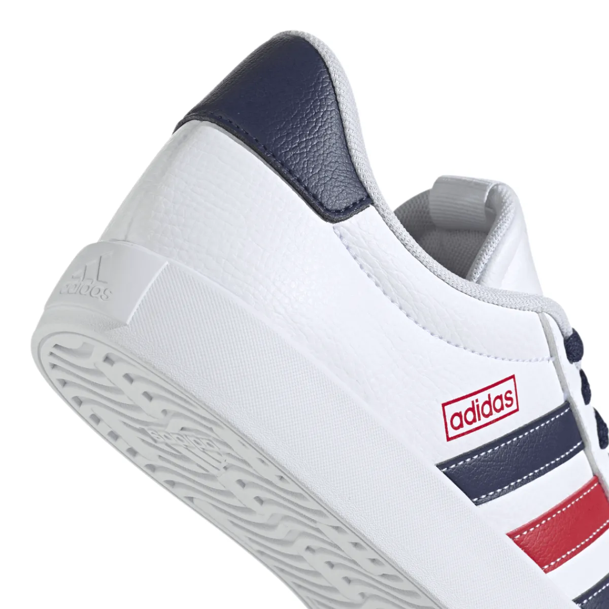 Discount Sneakers da uomo bianche con dettagli blu e rossi VL Court 3.0 Uomo Sneakers Sport Uomo|Sneakers Uomo