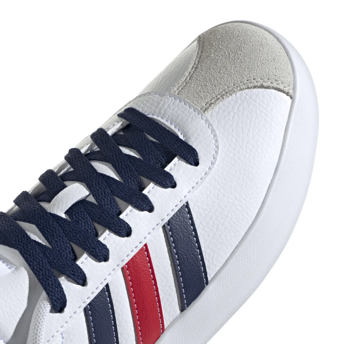 Discount Sneakers da uomo bianche con dettagli blu e rossi VL Court 3.0 Uomo Sneakers Sport Uomo|Sneakers Uomo