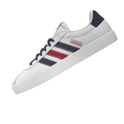 Discount Sneakers da uomo bianche con dettagli blu e rossi VL Court 3.0 Uomo Sneakers Sport Uomo|Sneakers Uomo