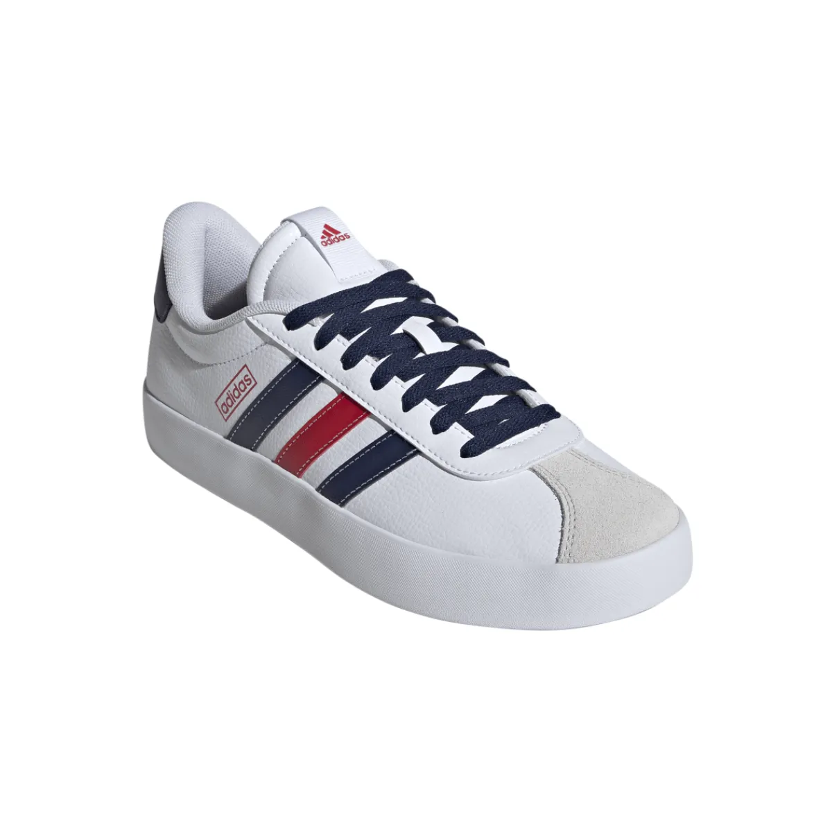 Discount Sneakers da uomo bianche con dettagli blu e rossi VL Court 3.0 Uomo Sneakers Sport Uomo|Sneakers Uomo