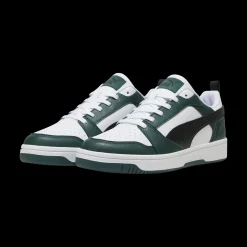 Sale Sneakers da uomo bianche nere e verde scuro con logo Rebound V6 Uomo Sneakers Sport Uomo|Scarpe Sportive