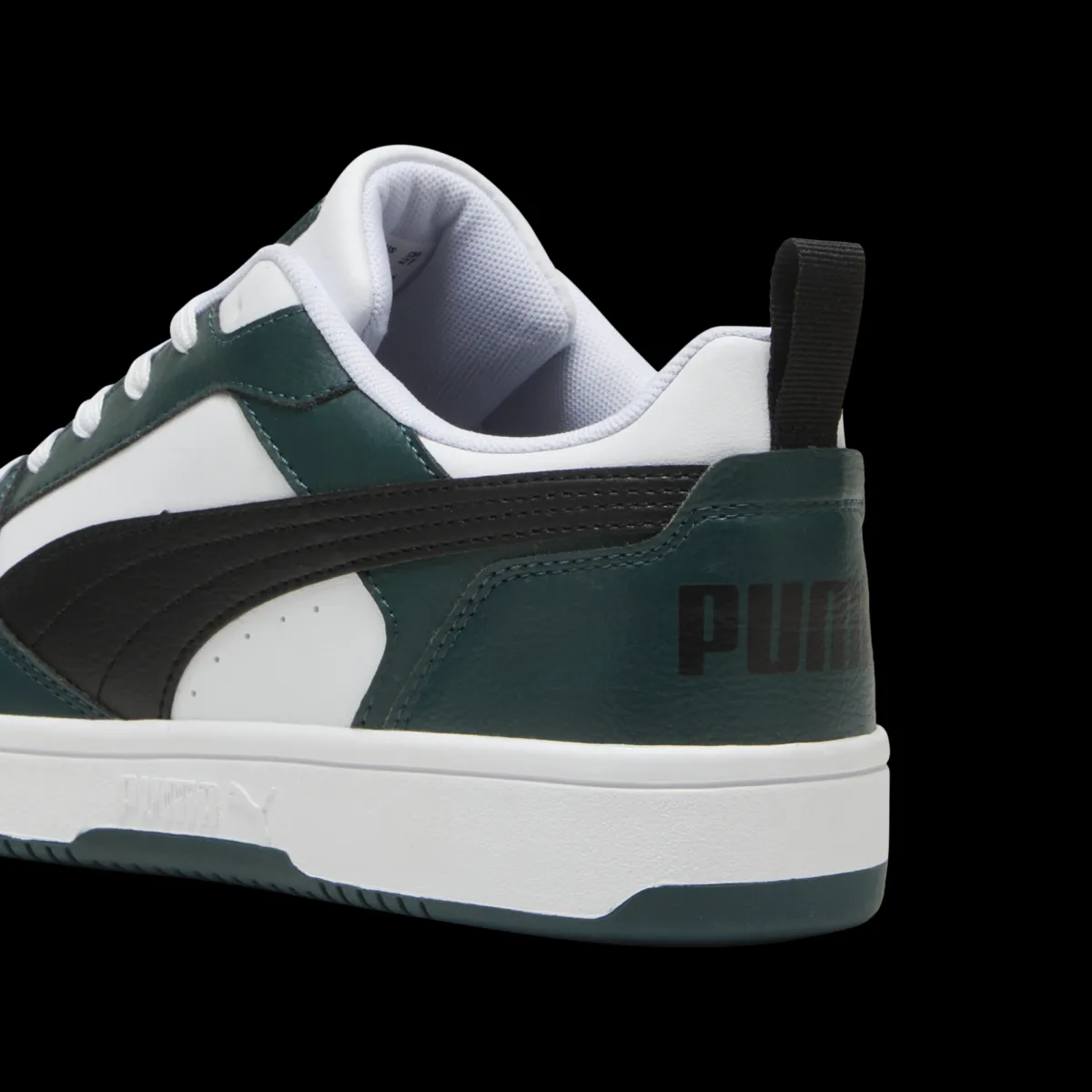 Sale Sneakers da uomo bianche nere e verde scuro con logo Rebound V6 Uomo Sneakers Sport Uomo|Scarpe Sportive