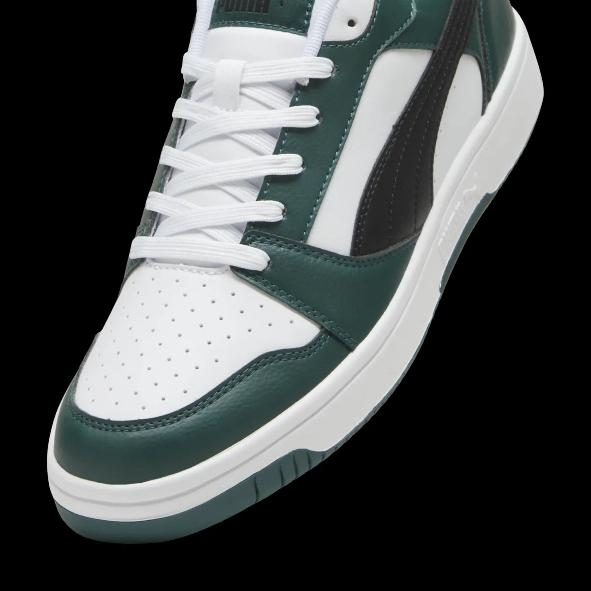 Sale Sneakers da uomo bianche nere e verde scuro con logo Rebound V6 Uomo Sneakers Sport Uomo|Scarpe Sportive