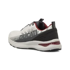 New Sneakers da Uomo Bianche con Dettagli Neri e Bordeaux Uomo Sneakers|Sneakers Sport Uomo